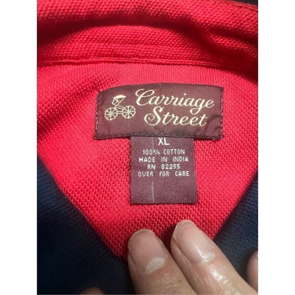 Carriage Street Men’s Polo Striped Shirt Sz XL NWOT *** - Picture 3 of 5